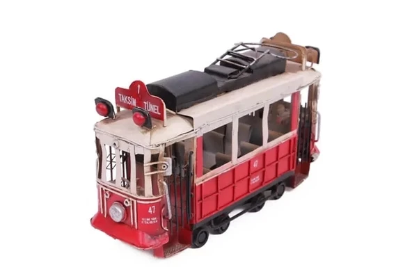 Dekoratif Metal Taksim Tramvay - 8
