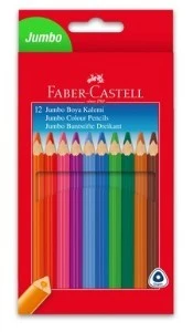 Faber Castell Boya Kalemi 12 Renk Jumbo T.B. Üçgen ürün görseli