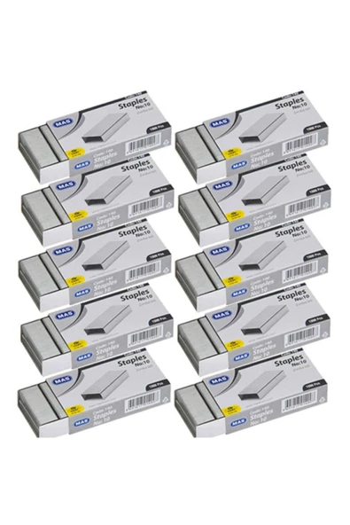 Mas No:10 Beyaz Zımba Teli 10'lu Paket