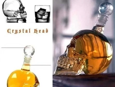 Crystal Head Kuru Kafa Cam Şişe 350 Ml - 4