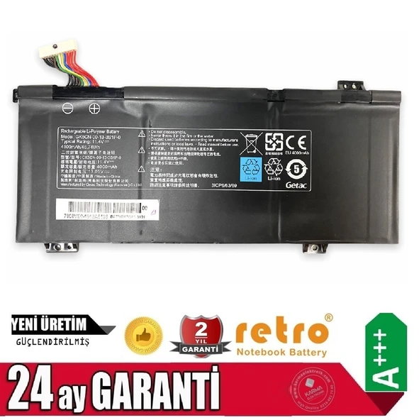 Monster Tulpar T5 V19.2, T5 V19.2.1 Notebook Bataryası, Pili