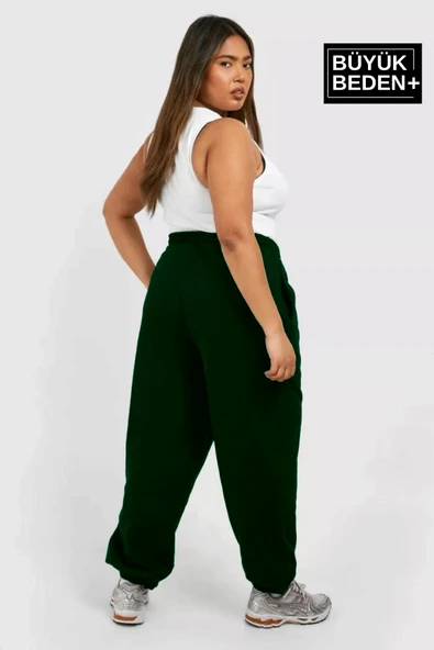 Kadın Büyük Beden Paça Lastikli Brooklyn Baskılı İnce Eşofman Altı SPR25EAK53 - 11