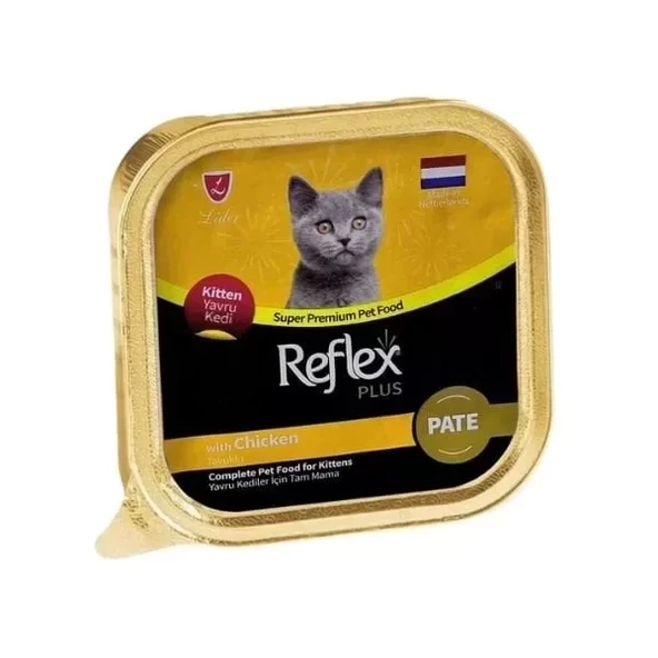 Reflex Plus Pate Tavuk Etli Yavru Konserve Kedi Maması 85 Gr