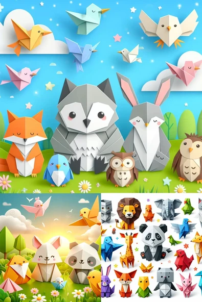 Hayal Origami Kağıt Seti 2020 cm özel set 24 adetli - 2