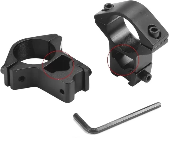 25.4mm Dürbün İçin 11mm Yüksek Havalı  / Av  Ayağı - 3