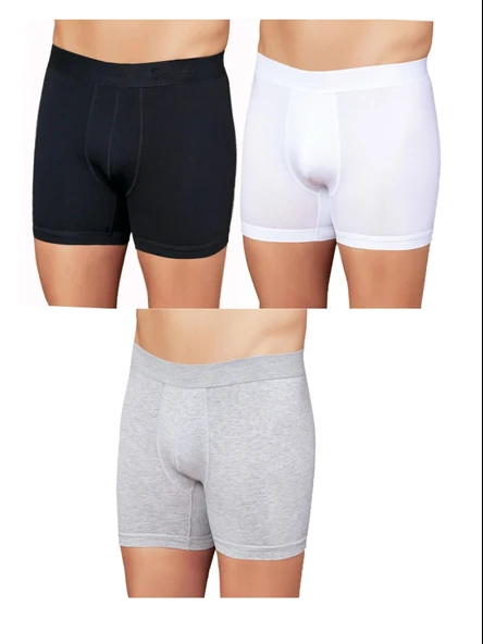 Huma One Erkek Lycralı Düz Boxer 2170