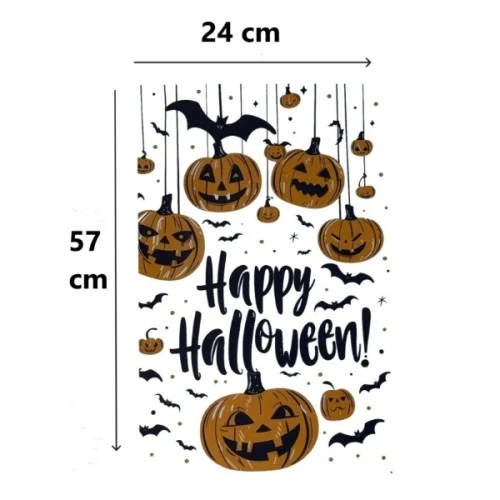 Halloween Temalı Balkabaklı Duvar Sticker Seti - 3
