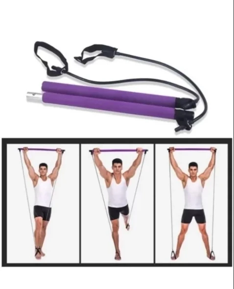 Squat Pilates Studio Evde Spor Egzersiz Çubuğu Squat Pilates Barı - 4