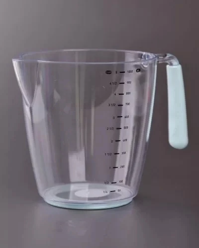 Ölçü Ve Hamur Kabı 1000 Ml - Silikon Sap