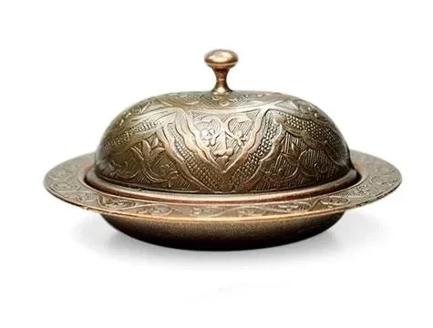 Osmanlı Motifli Lokumluk - Küçük Boy - Bakır - 2