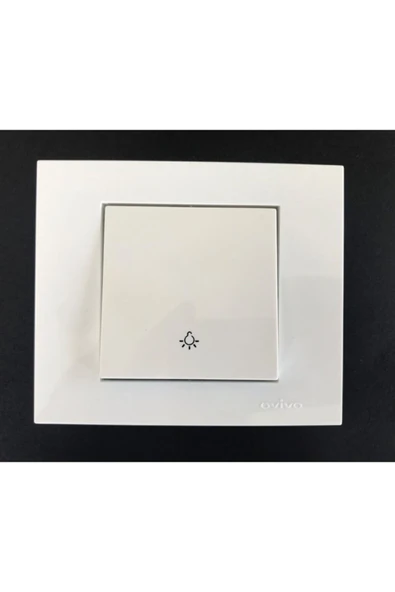 Ovivo - Grano Light Anahtar Mekanizma+Çerçeve (Beyaz) 600-000217-205