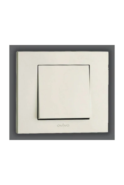 Ovivo - Grano Anahtar Mekanizma+Çerçeve (Beyaz)  600-0002XX-200