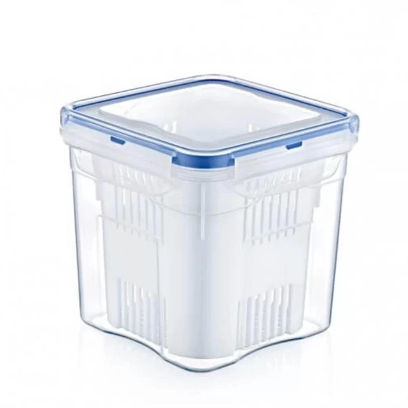 1.3 Lt Klipsli Kapaklı Zeytinlik -zeytin Turşu Saklama Yıkama Kabı - Resim 3