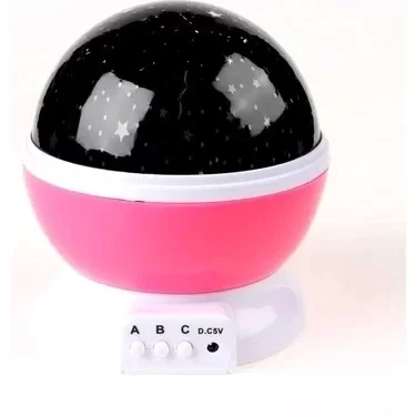 Starmaster Klc-03 3 X Kalem Pilli + 5 Volt Yıldız Yansıtmalı Küre Tip Gece Lambası - 3