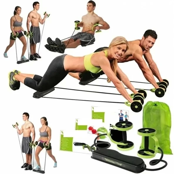 Kopmayan Lastikli Spor Aleti Karın Kası Ve Şınav Aleti - 4