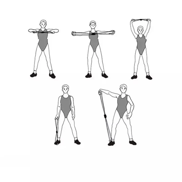 Pilates Egzersiz Direnç Lastiği - 5