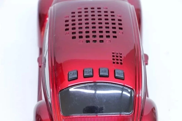 Beetle Araba Görünümlü Taşınabilir  Bluetooth Hoparlör Ve Radyo Speaker - 6