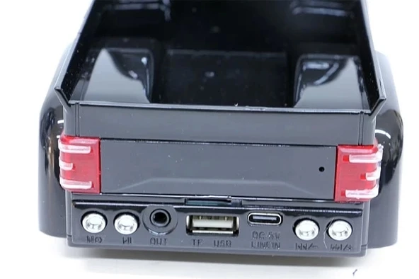 Işıklı Nostaljik Pikap Kamyon Radyo Bluetooth Speaker - 6