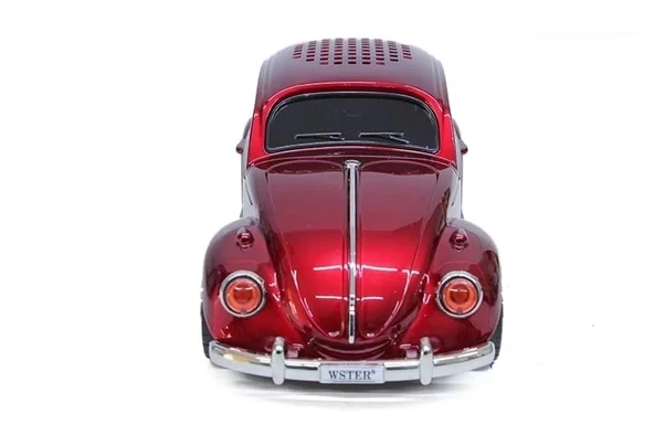Beetle Araba Görünümlü Taşınabilir  Bluetooth Hoparlör Ve Radyo Speaker - 4