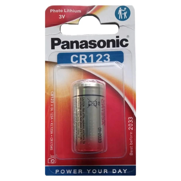 PANASONİC CR123AL/1B 3 VOLT LİTYUM CR123 TEKLİ FOTOĞRAF MAKİNESİ PİLİ - 2