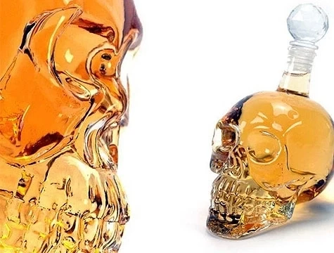 Crystal Head Kuru Kafa Cam Şişe 350 Ml