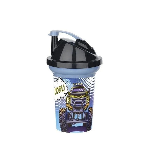 Tedy Pipetli Çocuk Içecek Bardağı Desenli Bardak 300ml - 4