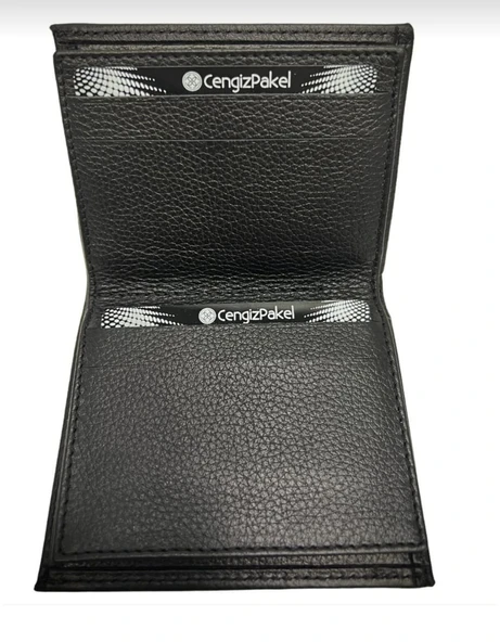 CENGİZ PAKEL - ERKEK CÜZDAN AMBLEMLİ HAKİKİ DERİ - 5