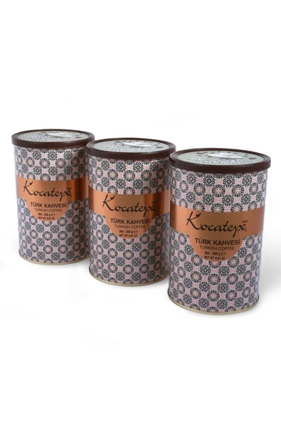 KOCATEPE KAHVE Türk Kahvesi 250 gr Teneke 3 'lü Paket - 3