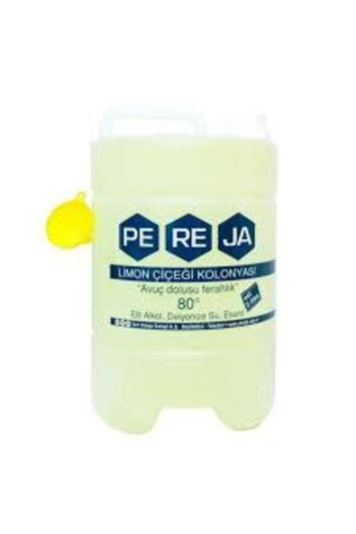 Pereja Limon Çiçeği Kolonyası 5 Litre Plastik Ambalaj