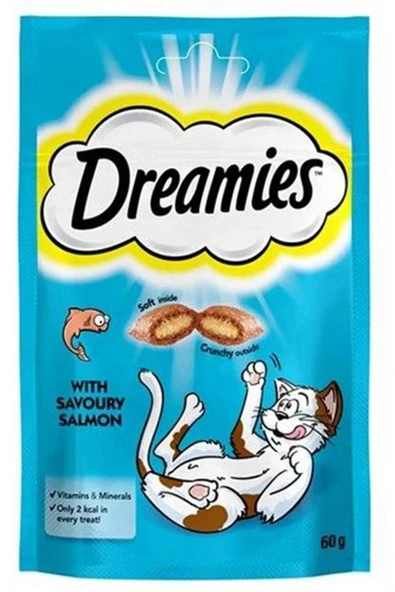 Dreamies Somon Balıklı Kedi Ödülü 60 gr