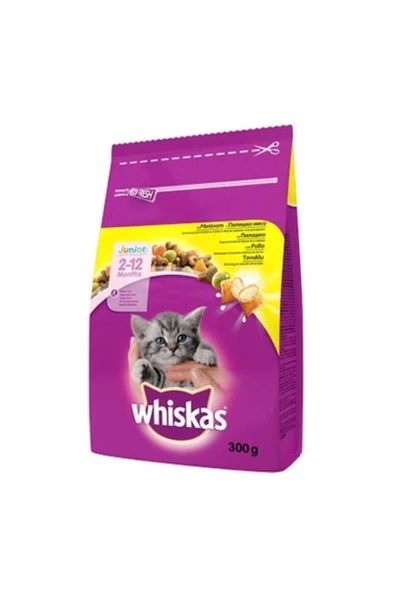 Whiskas Tavuklu Sebzeli 300 gr Yavru Kuru Kedi Maması - Resim 2