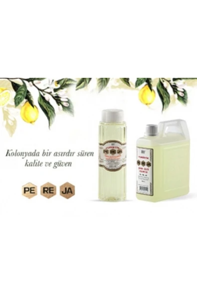 Pereja Limon Kolonyası 80 Derece 1000 Ml (3 Adet ) - 4
