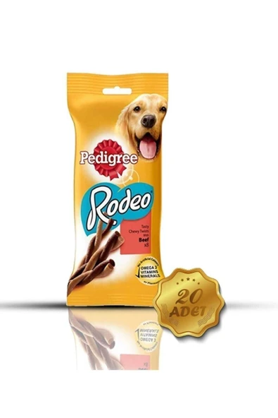 Pedigree Rodeo Biftekli Köpek Ödül Maması 70 Gr X 20 Adet