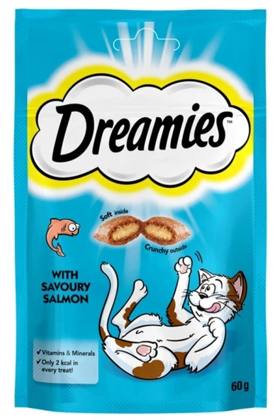 Dreamies Somonlu Kedi Ödül Maması 60 gr 6 Adet - 3
