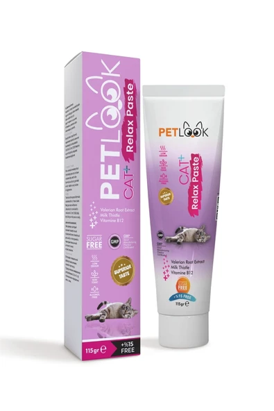 PetLook Sakinleştirici, Stres Azaltıcı ve Rahatlatıcı Relax Kedi Maltı Be calming, Kedi Vitamini, 3'lü Set - 3