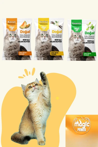 Magic Power Karışık Kedi Kum Kokusu Giderici (kedi Kum Kokusu) 5 Adet - 2