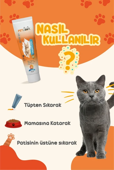 PetLook Kedi Maltı Hairball Tüy Yumağı Önlemeyi Destekleyen Kedi Maltı, Kedi Ödülü, Kedi Vitamini 115 GR - 3