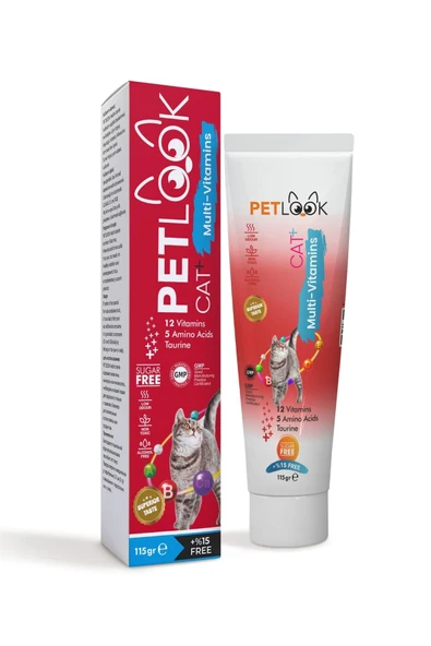 PetLook Multivitamin Kedi Maltı 115 GR, Kedi Malti, Kedi Ödülü ve Kedi Vitamini 3'lü Ekonomik Set - 4