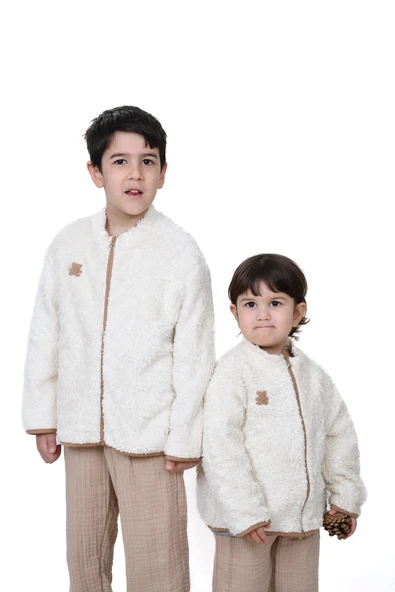 Organik Pamuk ve Müslin Astarla Konforlu Çocuk Ceketi - 3