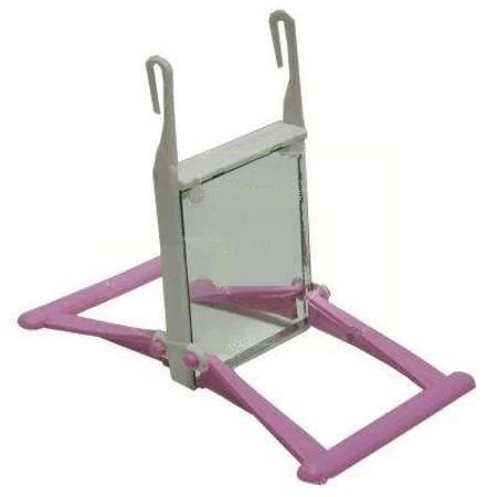 Kardelen Aynalı Tünekli Dikdörtgen Kuş Salıncağı 8*12*13 cm - Resim 5