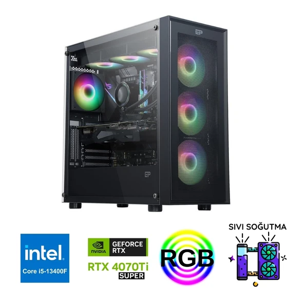 INTEL İ5 13400F 4070Tİ SUPER 16G 1 TB SSD OYUN BİLGİSAYARI
