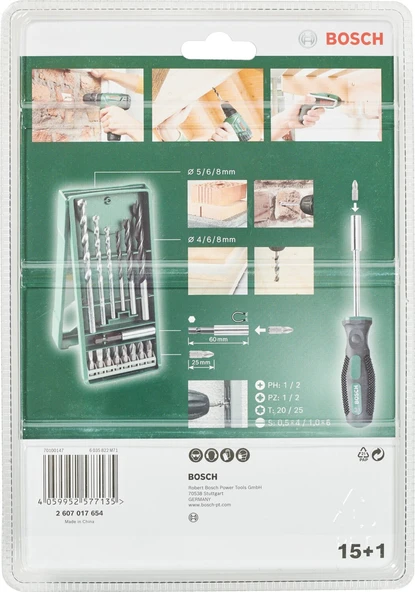 Bosch X-Line 15+1 Vidalama&matkap Ucu Seti - Resim 2