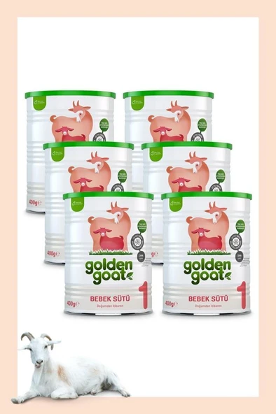 Golden Goat 1 Keçi Sütü Bazlı Bebek Sütü 400 Gr - 6 ADET-SKT:11/2026