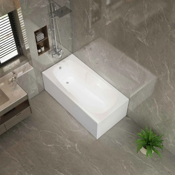 Sanica Rodos 165*70 Ön Ve Yan Panelli Küvet - Resim 2