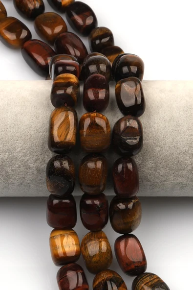 Kaplan Gözü Doğal Taş Dizi 13 x 17 mm Şekilsiz Kesim ürün görseli