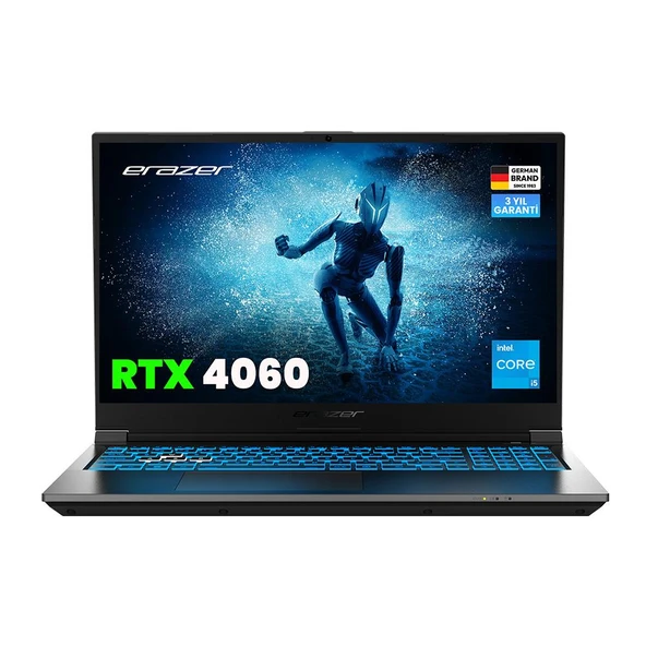 Erazer Deputy P60i MD62747 Intel Core i5-13420H 16GB 512GB SSD RTX4060 Freedos 15.6" FHD 144Hz Oyun Bilgisayarı
