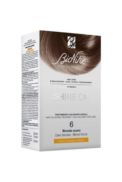 Bionike Shine On Saç Boyama Kiti - 6 Koyu Sarı