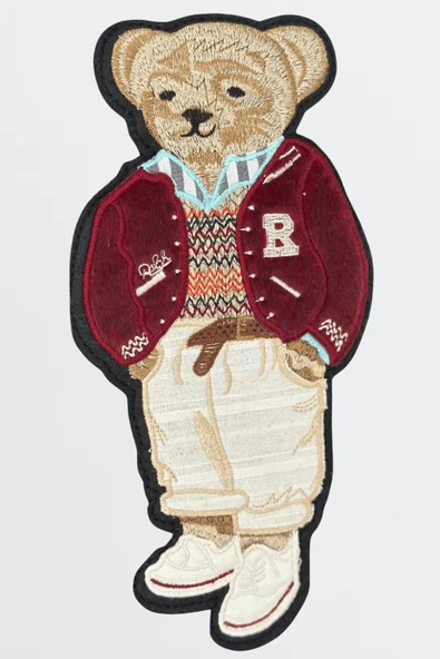 EYSHAN - Teddy Bear Ayıcıklı Triko Kazak - Aplike Ayıcık ve Arkadan Uzun Tasarım Bisiklet Yaka - 5