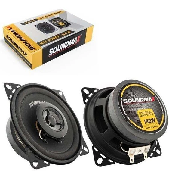 Soundmax SX-CX420 Oto Hoparlör 10CM 140 Watt Tweeterli 2 Adet