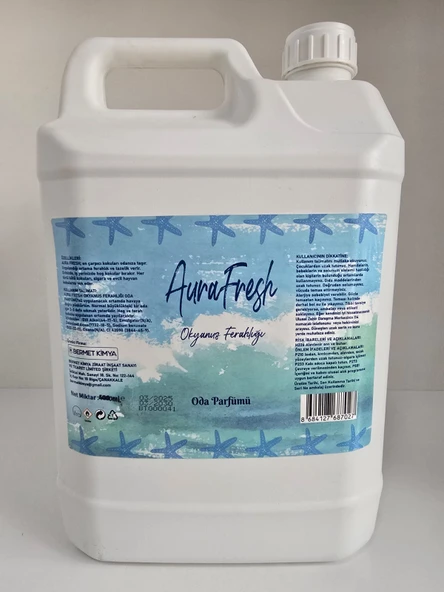 Aura Fresh Bermet Kimya Okyanus Ferahlığı  Oda Spreyi | 5 Litre ürün görseli 1